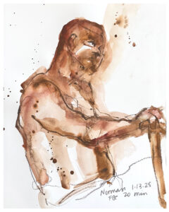 painting of figure by emily weil