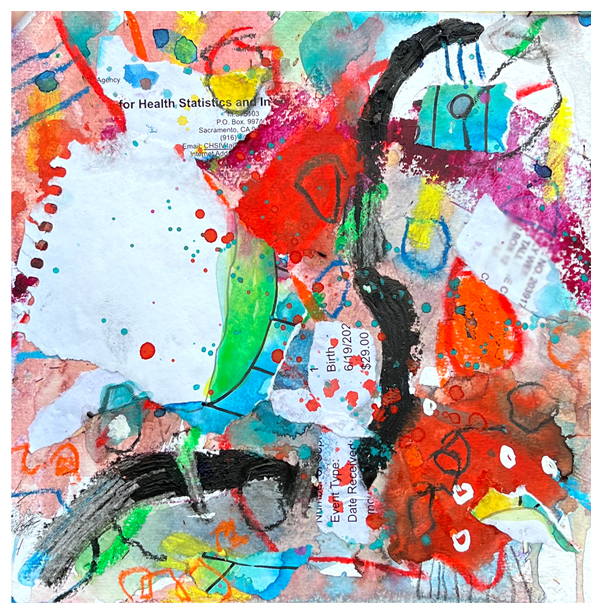 abstract painting by emily weil